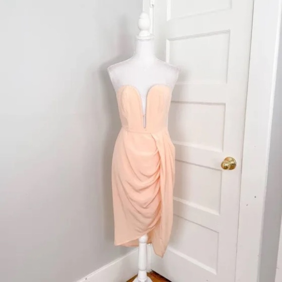 Zimmermann Silk Curve Bar Dress in Petal, Size Zimmermann 2 - Picture 6 of 14